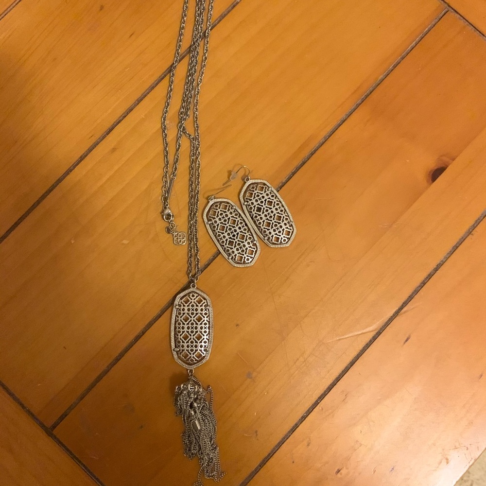 Kendra Scott Silver Filagree Raine and Danielle